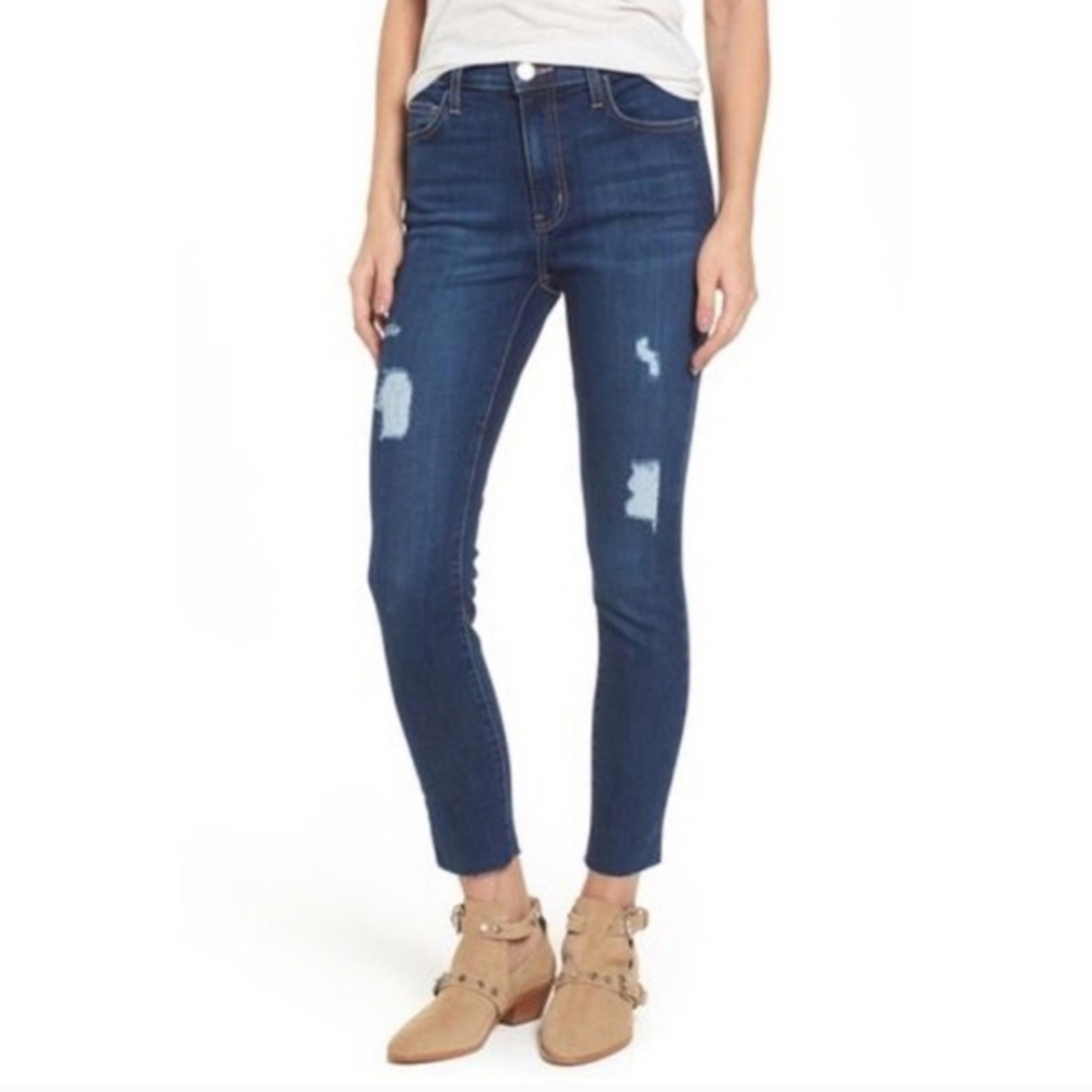 Current/Elliot The Stiletto Great Love Blue Denim Distressed Skinny Jeans 26